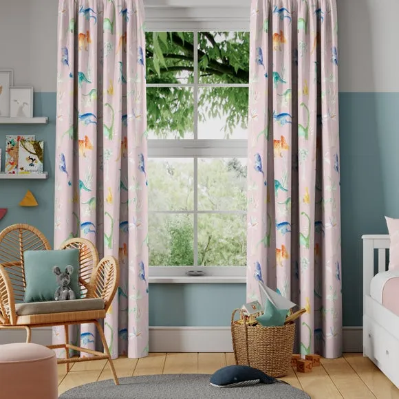 Made to Measure Curtains - Pink, Cotton