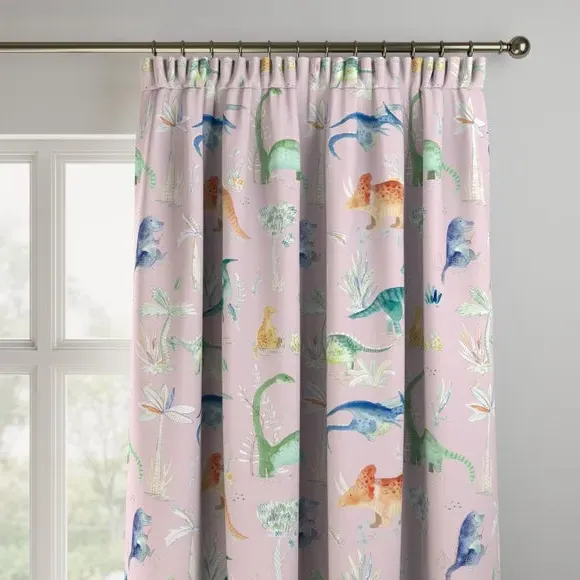 Made to Measure Curtains - Pink, Cotton
