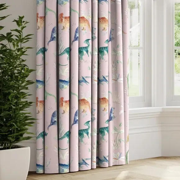 Made to Measure Curtains - Pink, Cotton image