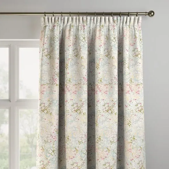 Made to Measure Curtains - Pink, Cotton
