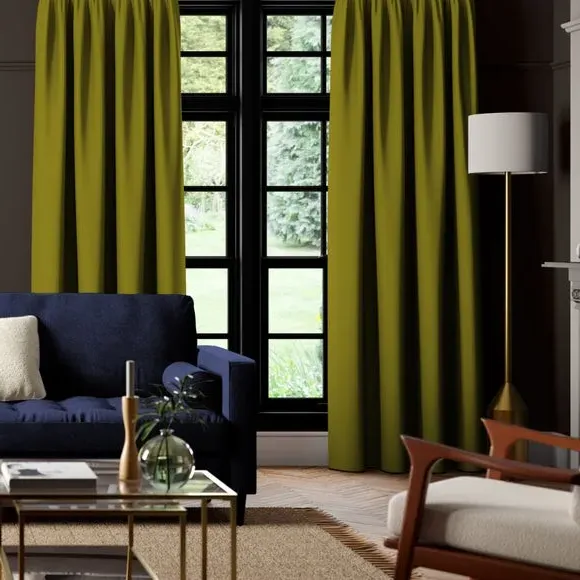 Made to Measure Curtains - Pistachio, Cotton