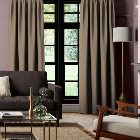 Made to Measure Curtains - Putty, Cotton