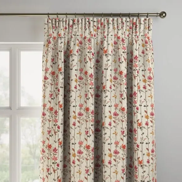 Made to Measure Curtains - Raspberry, Cotton