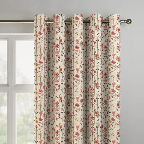 Made to Measure Curtains - Raspberry, Cotton