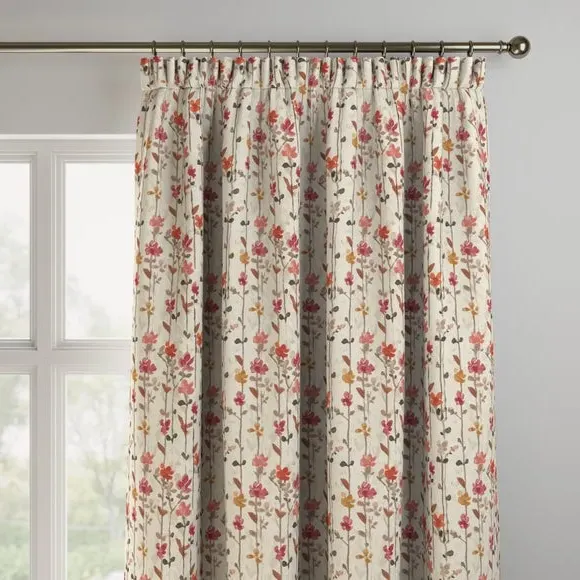 Made to Measure Curtains - Raspberry, Cotton