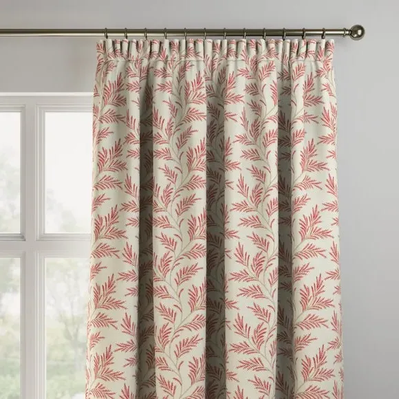 Made to Measure Curtains - Raspberry, Polycotton