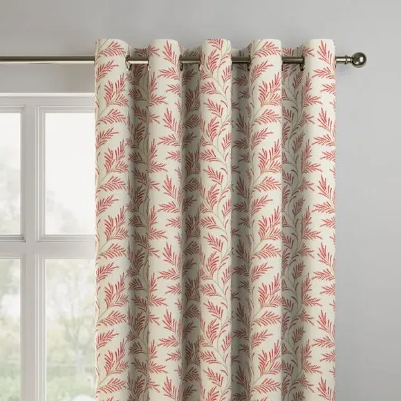 Made to Measure Curtains - Raspberry, Polycotton