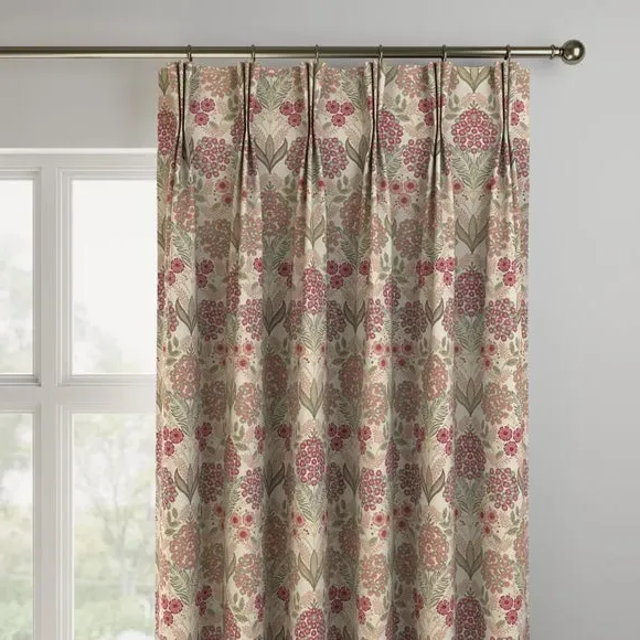 Made to Measure Curtains - Raspberry, Polyester