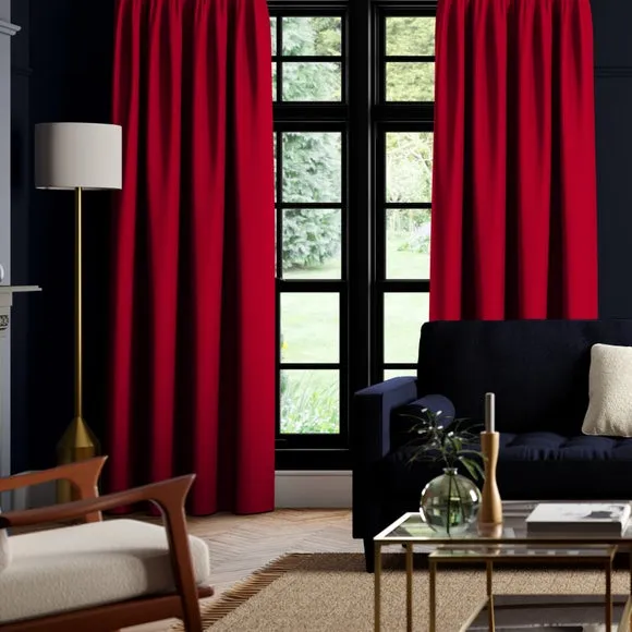 Made to Measure Curtains - Rosso, Cotton