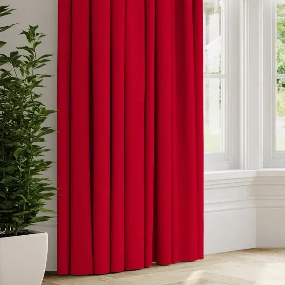 Made to Measure Curtains - Rosso, Cotton