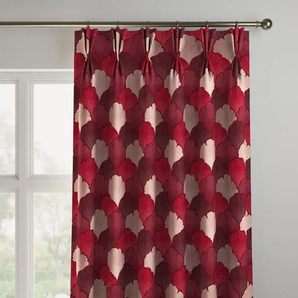 Made to Measure Curtains - Rosso, Fabric