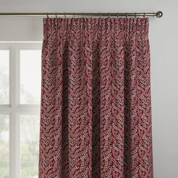 Made to Measure Curtains - Rosso, Polycotton