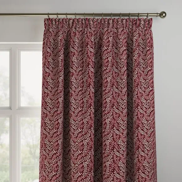 Made to Measure Curtains - Rosso, Polycotton