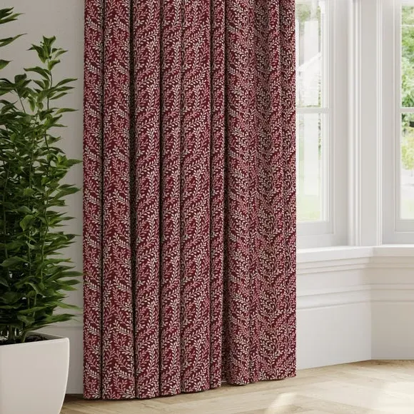Made to Measure Curtains - Rosso, Polycotton