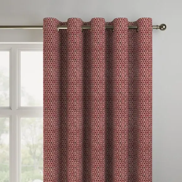 Made to Measure Curtains - Rosso, Polyester