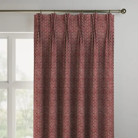 Made to Measure Curtains - Rosso, Polyester