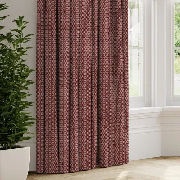 Made to Measure Curtains - Rosso, Polyester