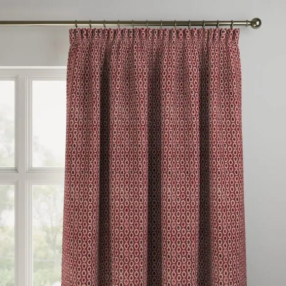 Made to Measure Curtains - Rosso, Polyester