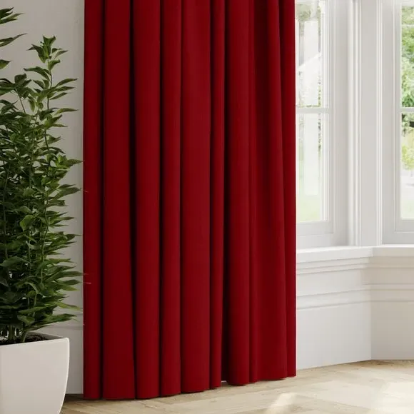 Made to Measure Curtains - Rosso, Polyester