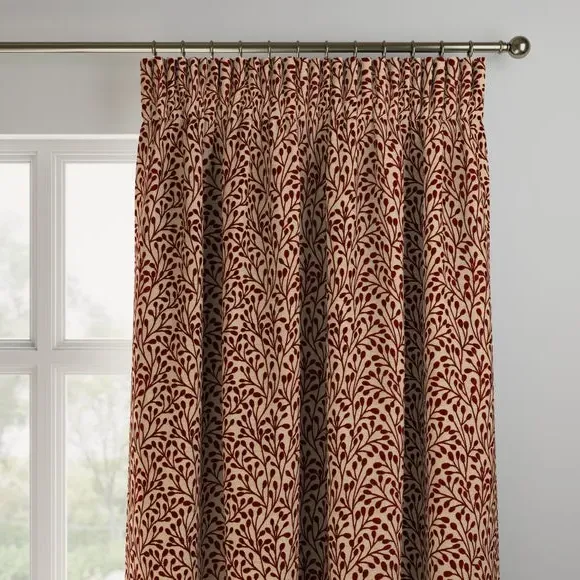 Made to Measure Curtains - Rosso, Textured Fabric