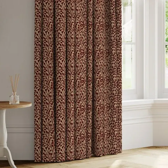 Made to Measure Curtains - Rosso, Textured Fabric