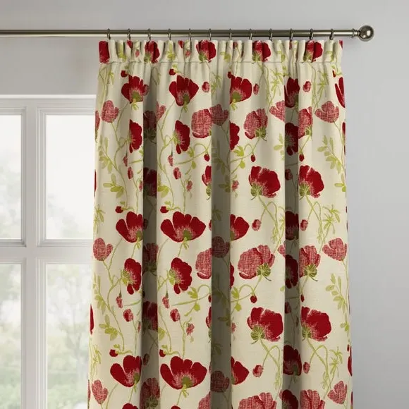 Made to Measure Curtains - Rouge, Floral