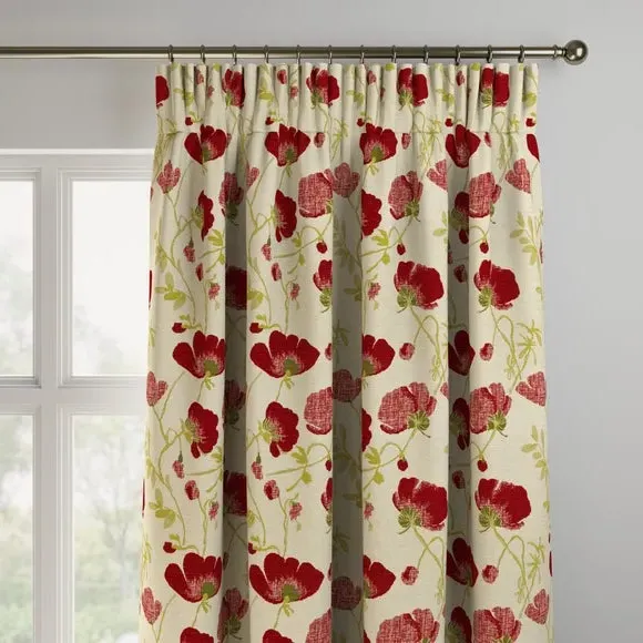 Made to Measure Curtains - Rouge, Floral