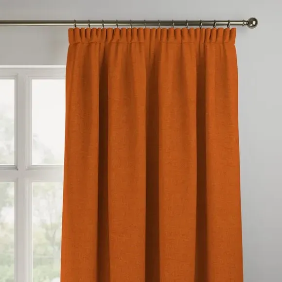 Made to Measure Curtains - Rust, Polyester