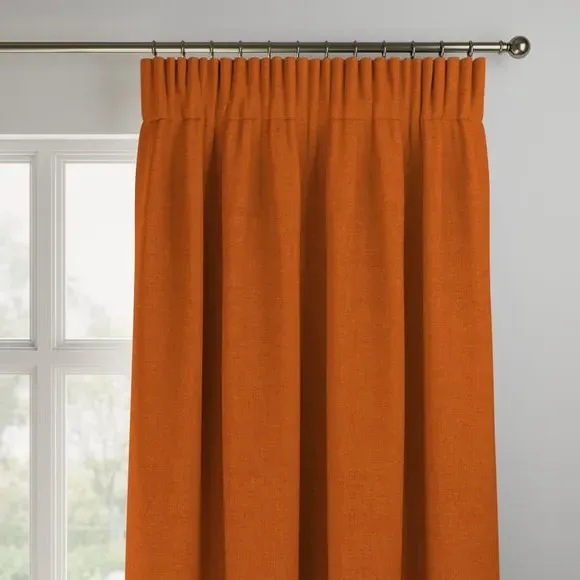 Made to Measure Curtains - Rust, Polyester