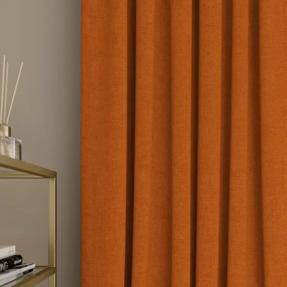 Made to Measure Curtains - Rust, Polyester