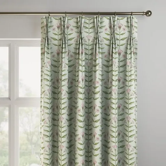 Made to Measure Curtains - Sage, Cotton