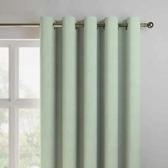 Made to Measure Curtains - Sage, Polyester