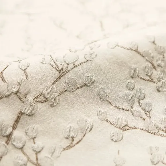 Made to Measure Curtains - Sesame, Jacquard