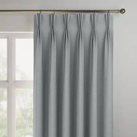 Made to Measure Curtains - Silver, Cotton Linen