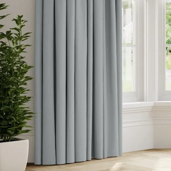 Made to Measure Curtains - Silver, Cotton Linen