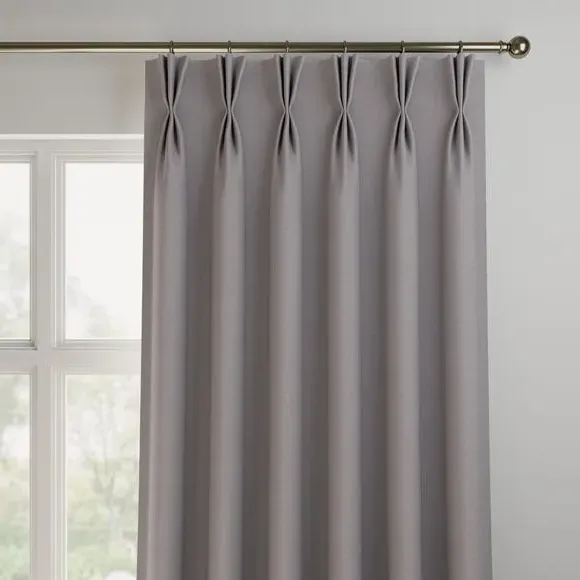 Made to Measure Curtains - Silver, Jacquard