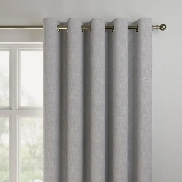 Made to Measure Curtains - Silver, Recycled Polyester