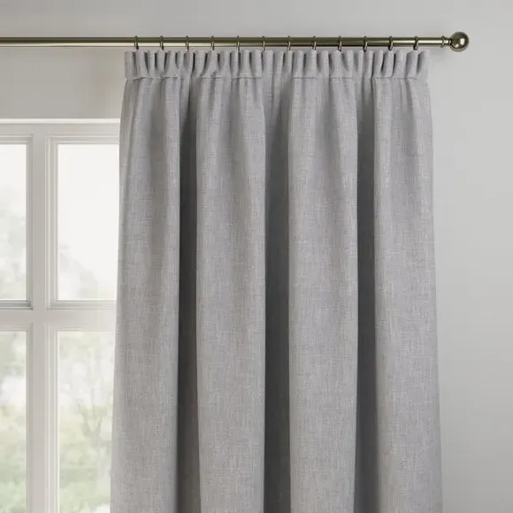 Made to Measure Curtains - Silver, Recycled Polyester