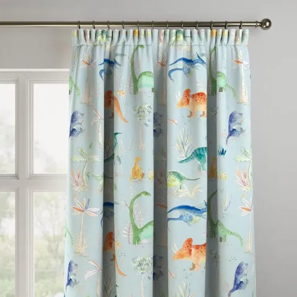 Made to Measure Curtains - Sky, Cotton
