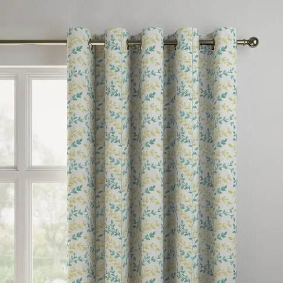 Made to Measure Curtains - Sky, Cotton Blend