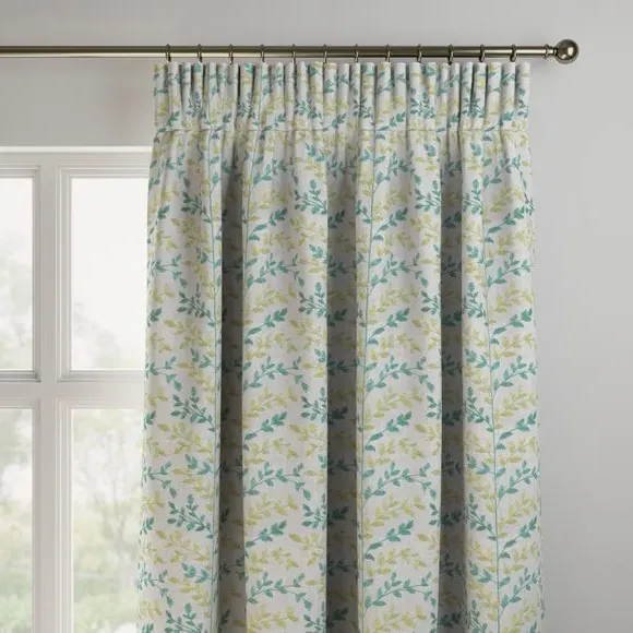 Made to Measure Curtains - Sky, Cotton Blend