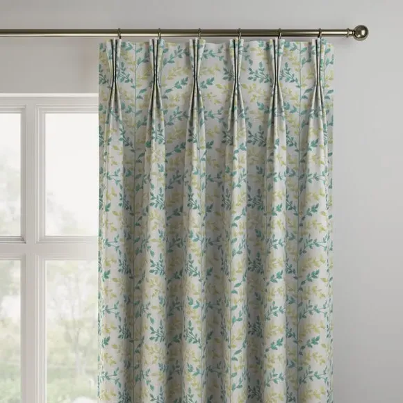 Made to Measure Curtains - Sky, Cotton Blend