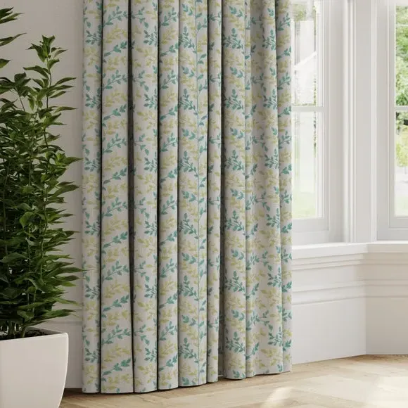 Made to Measure Curtains - Sky, Cotton Blend