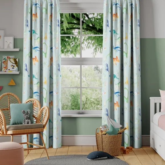 Made to Measure Curtains - Sky, Cotton