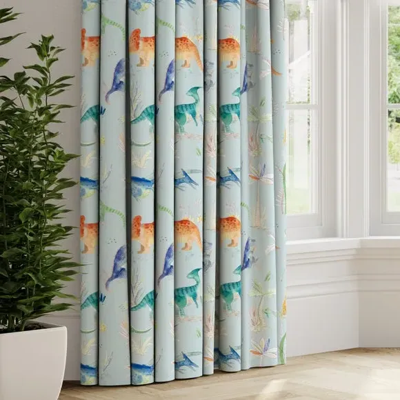 Made to Measure Curtains - Sky, Cotton