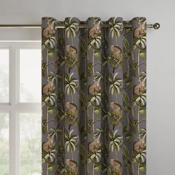 Made to Measure Curtains - Stone, Printed