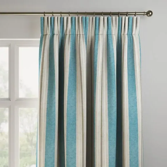 Made to Measure Curtains Striped - Blue