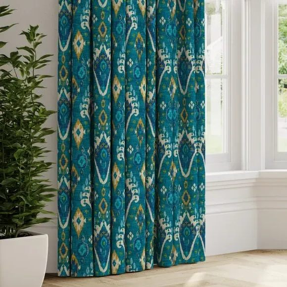 Made to Measure Curtains - Teal, Fabric
