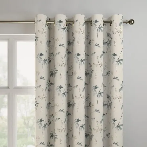 Made to Measure Curtains - Teal, Floral
