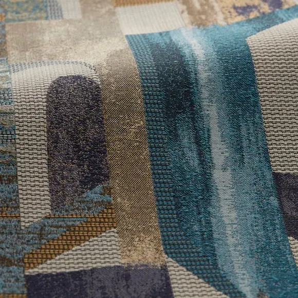 Made to Measure Curtains - Teal, Jacquard